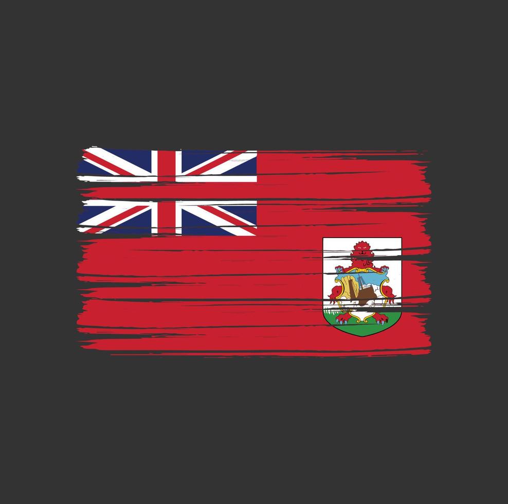 Bermuda Flag Brush vector