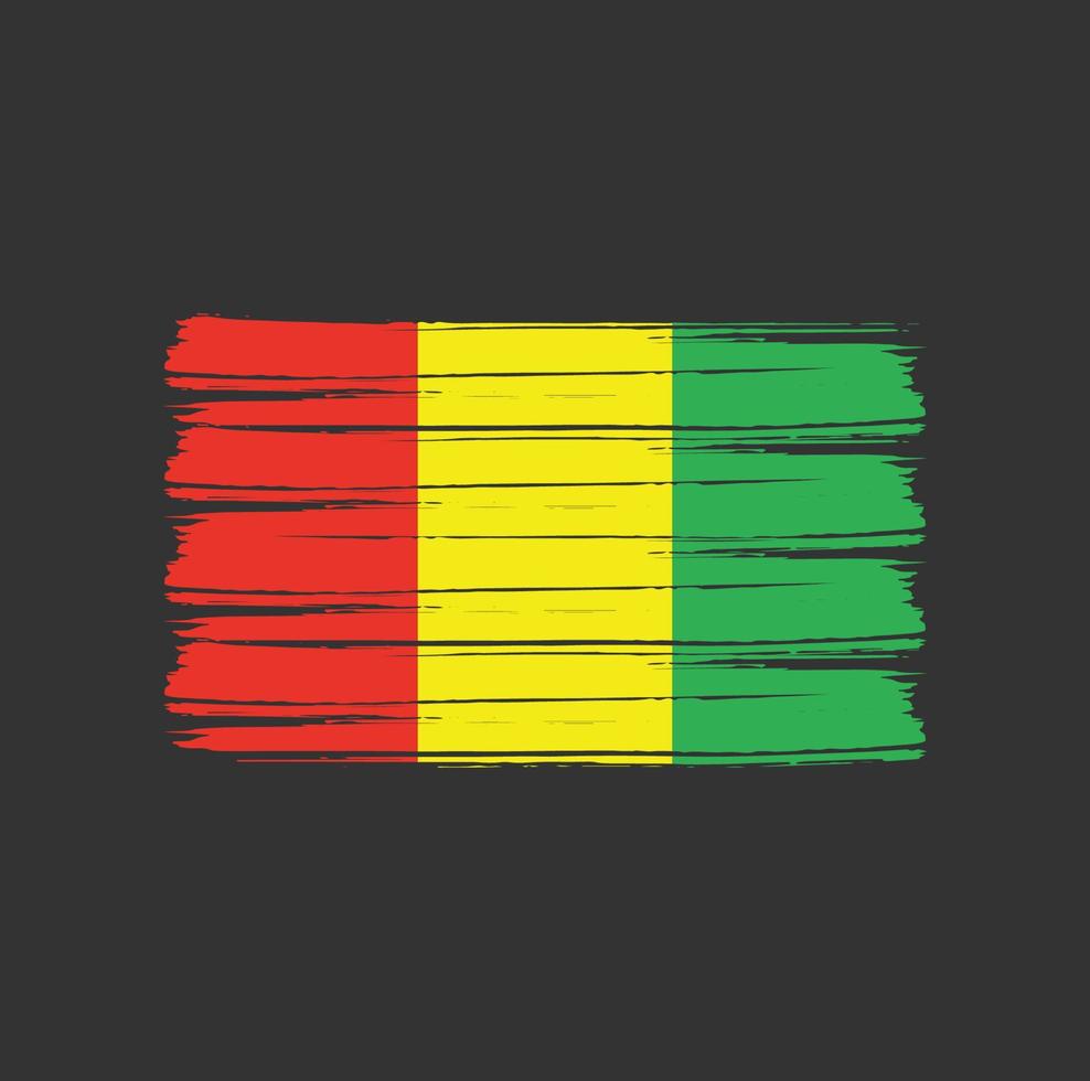 Guinea Flag Brush vector