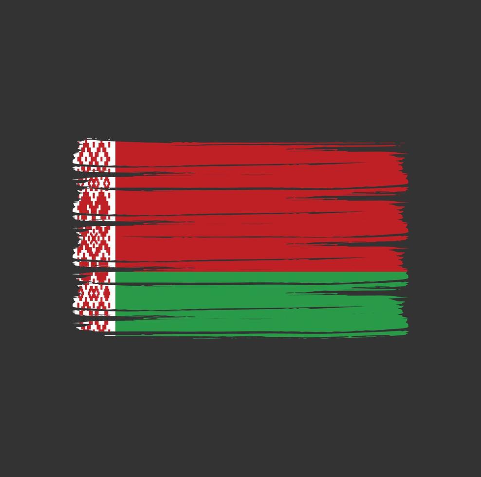 Belarus Flag Brush vector