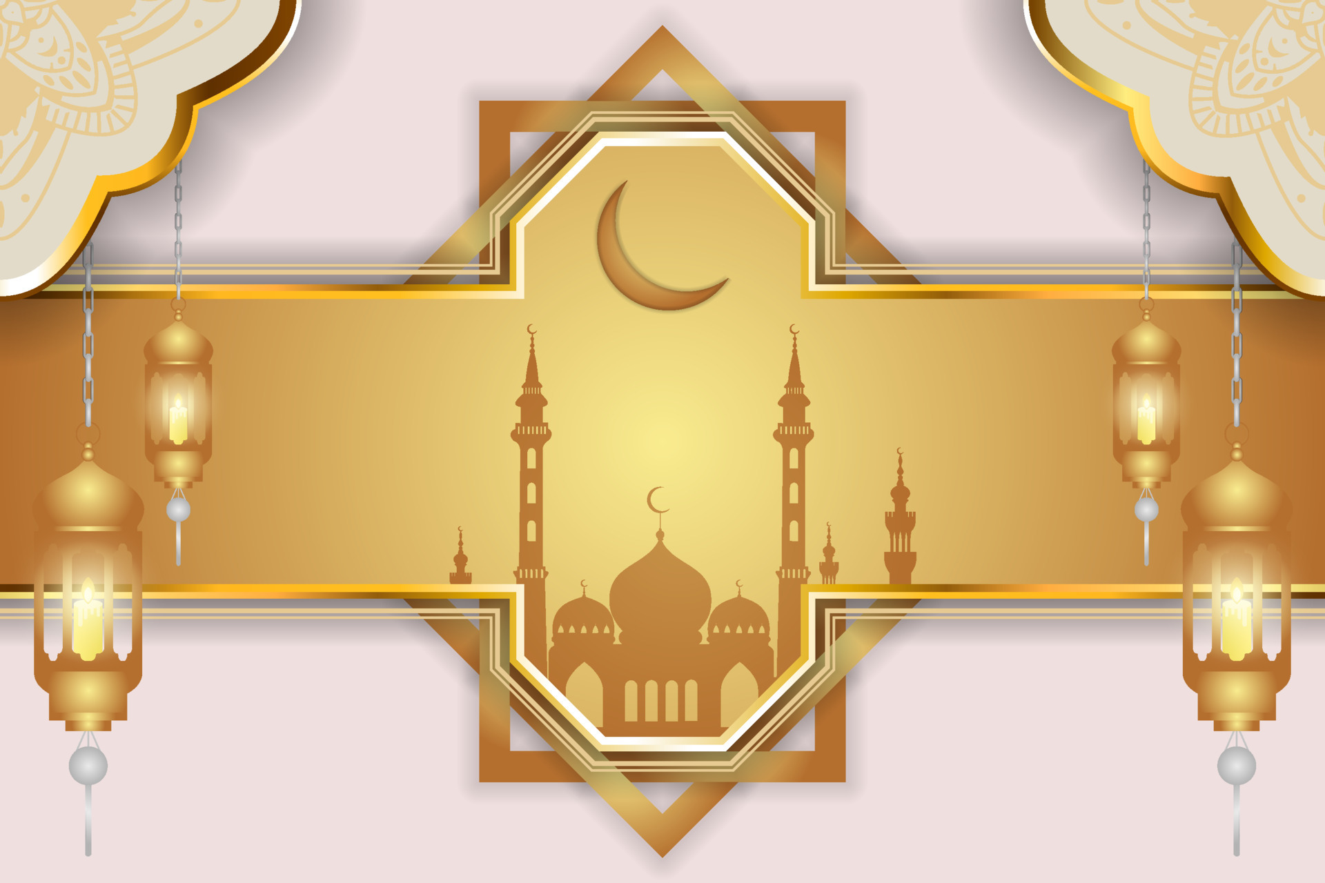 Ramadan Kareem Islamic background gold 6395868 Vector Art at Vecteezy