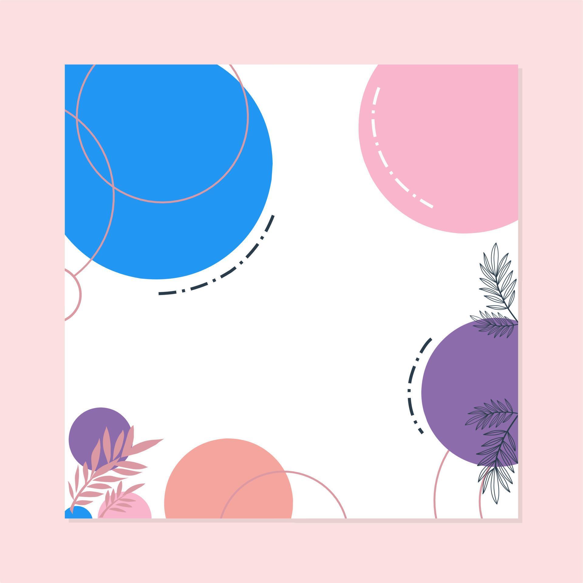 Aesthetic and trendy abstract vector background for presentation