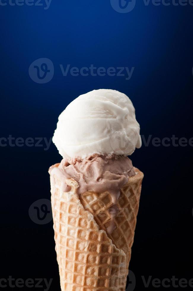 Ice cream closeup photo