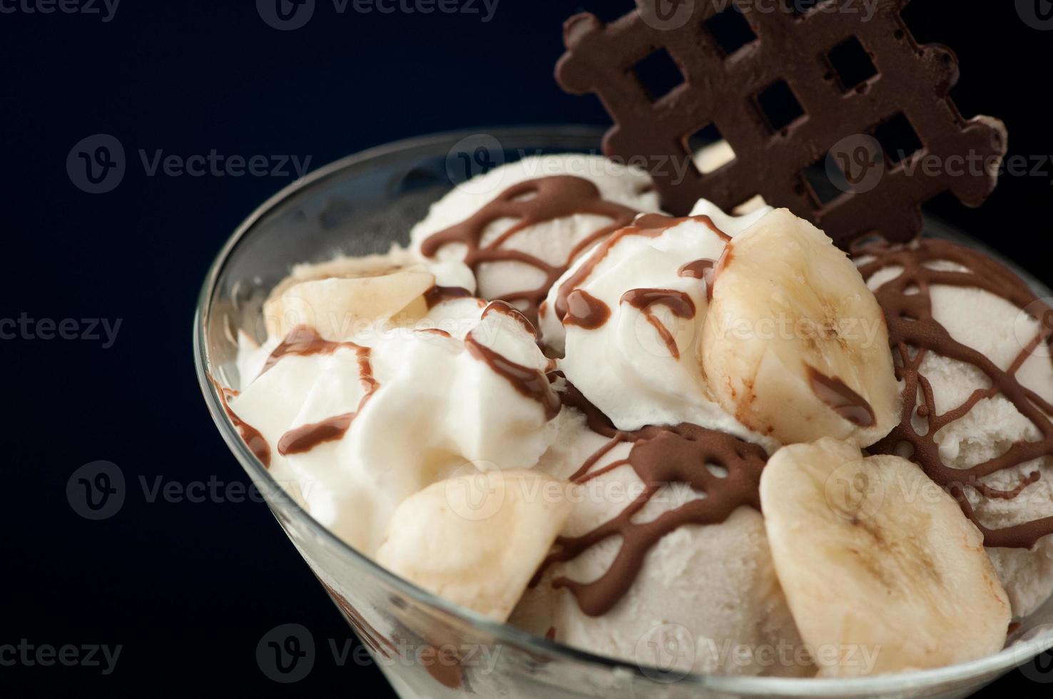 Ice cream in a vase photo