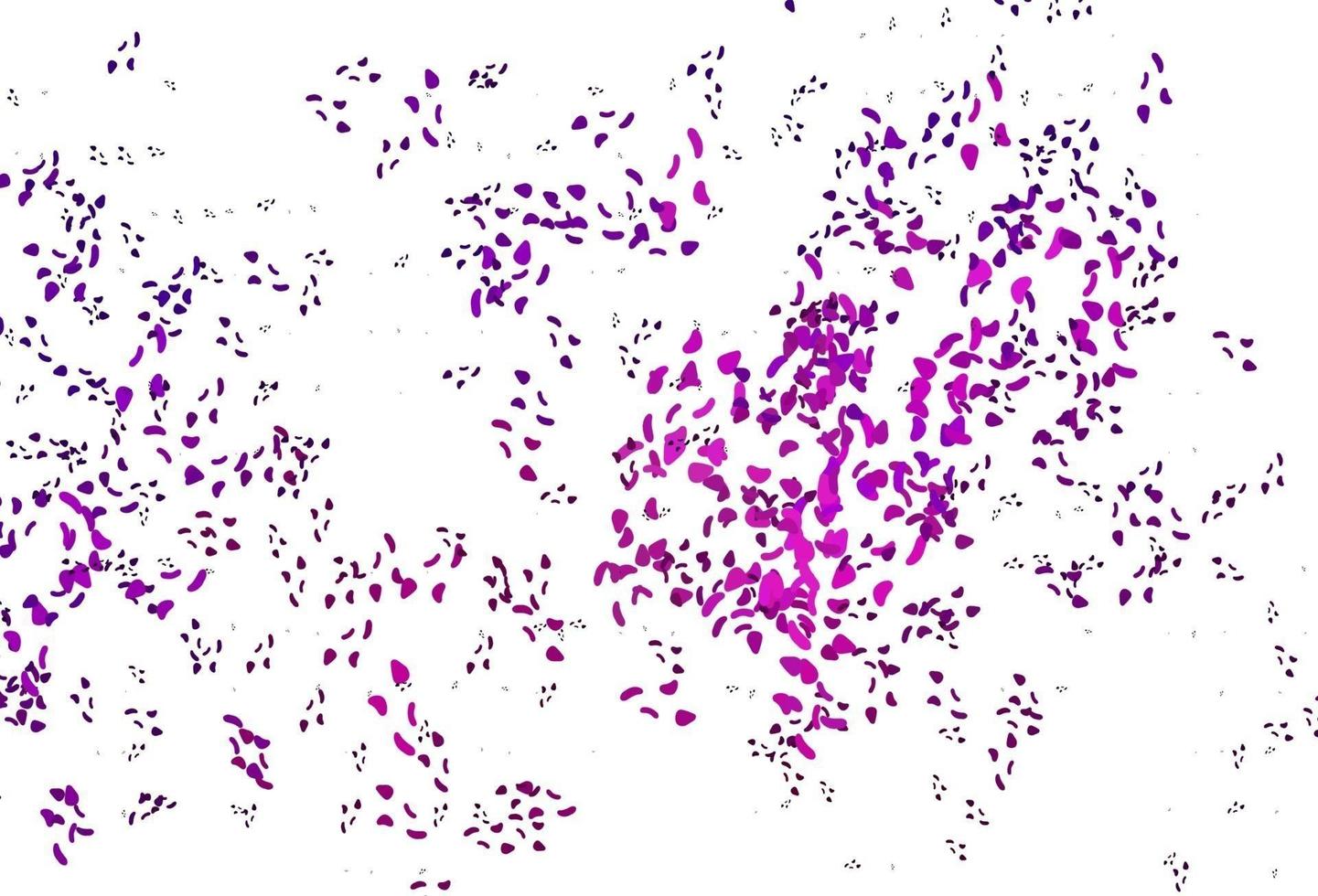 Light Purple vector pattern with chaotic shapes.