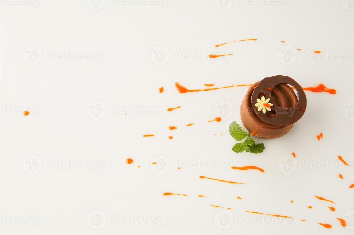 cake on a white background photo