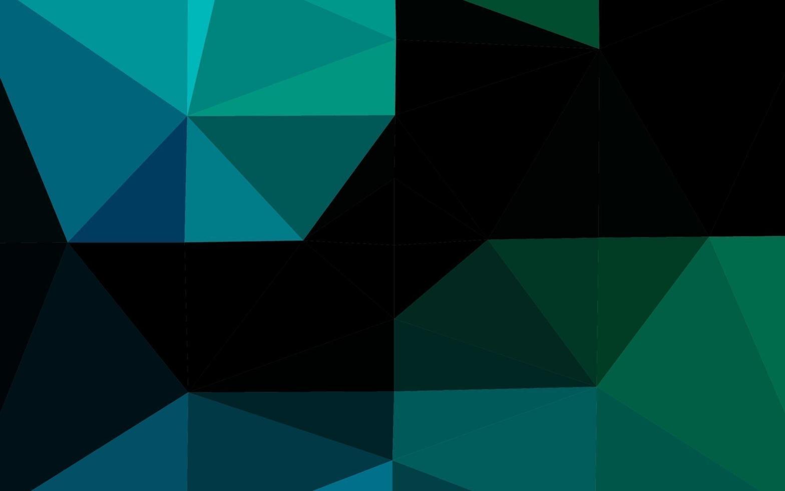 Dark Blue, Green vector abstract mosaic background.