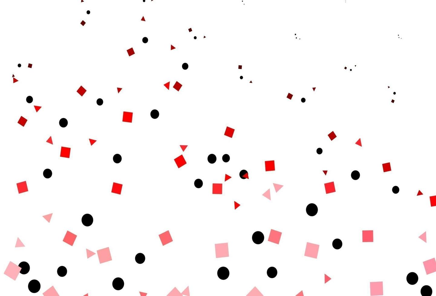 cubierta de vector rojo claro en estilo poligonal con círculos.