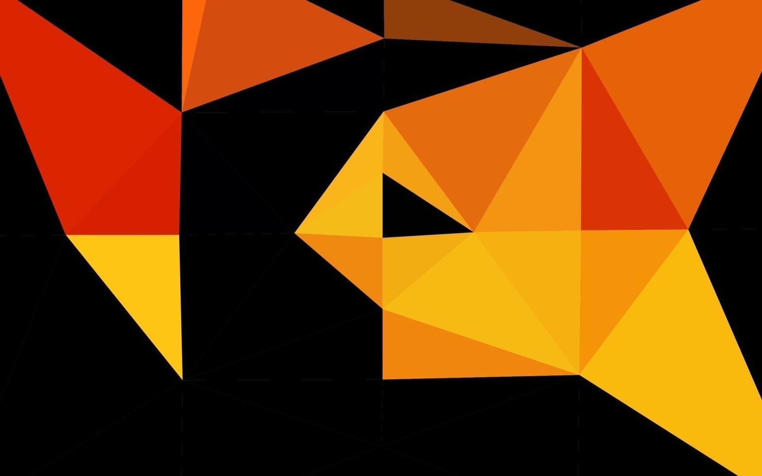 Light Orange vector triangle mosaic texture.