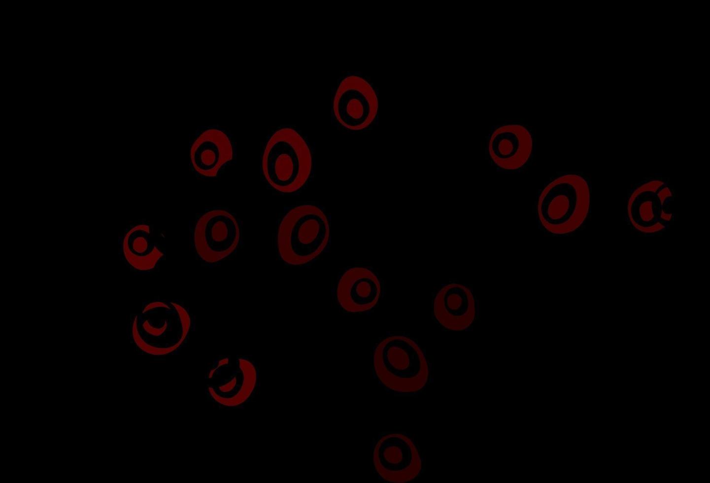 Dark Red vector template with circles.