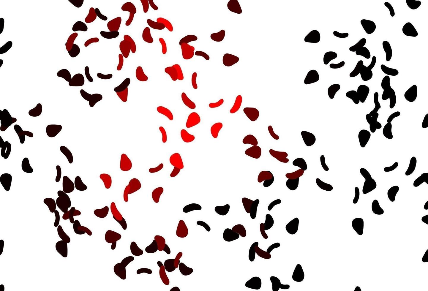 Light Red vector pattern with chaotic shapes.