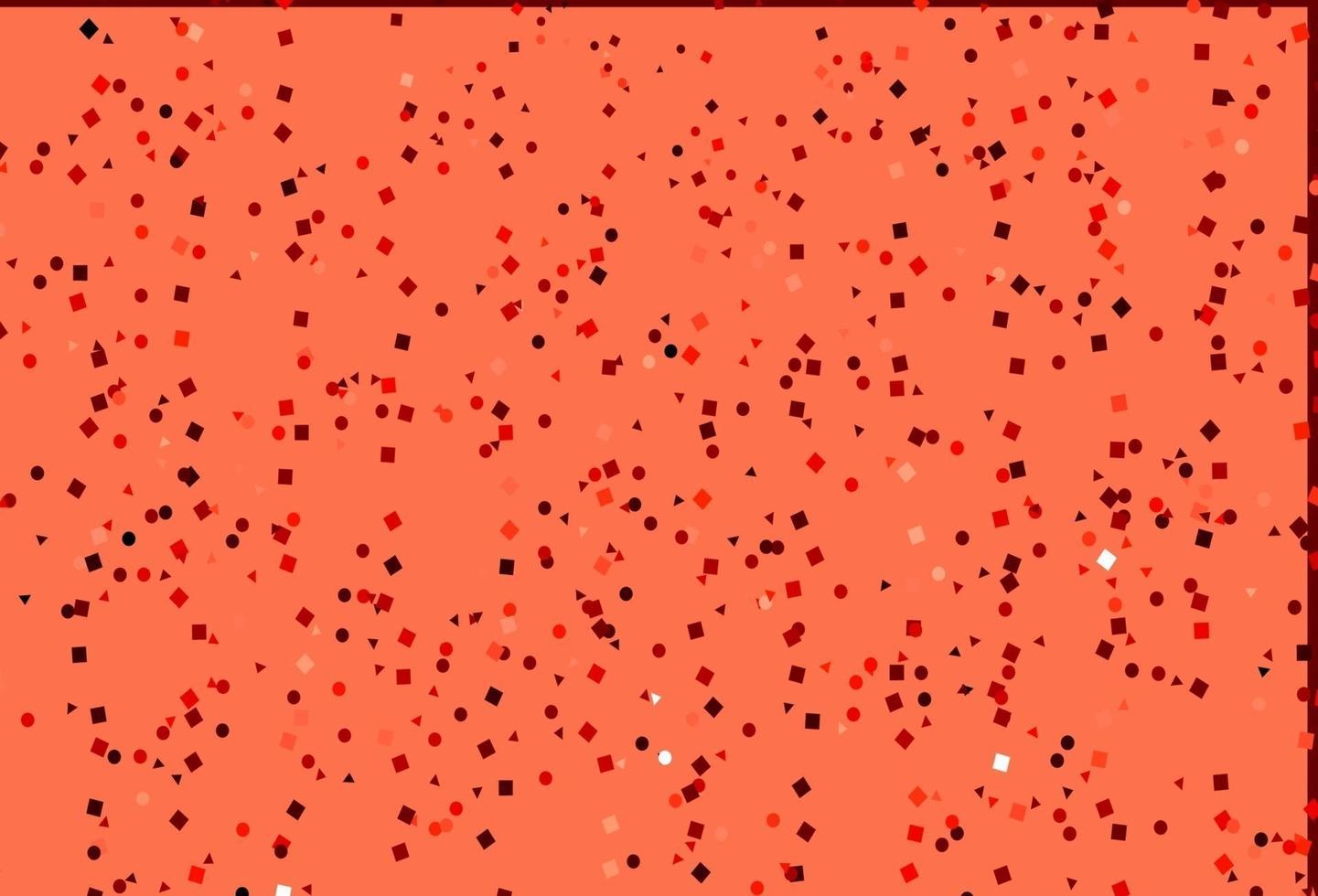 Light Red vector cover in polygonal style with circles.