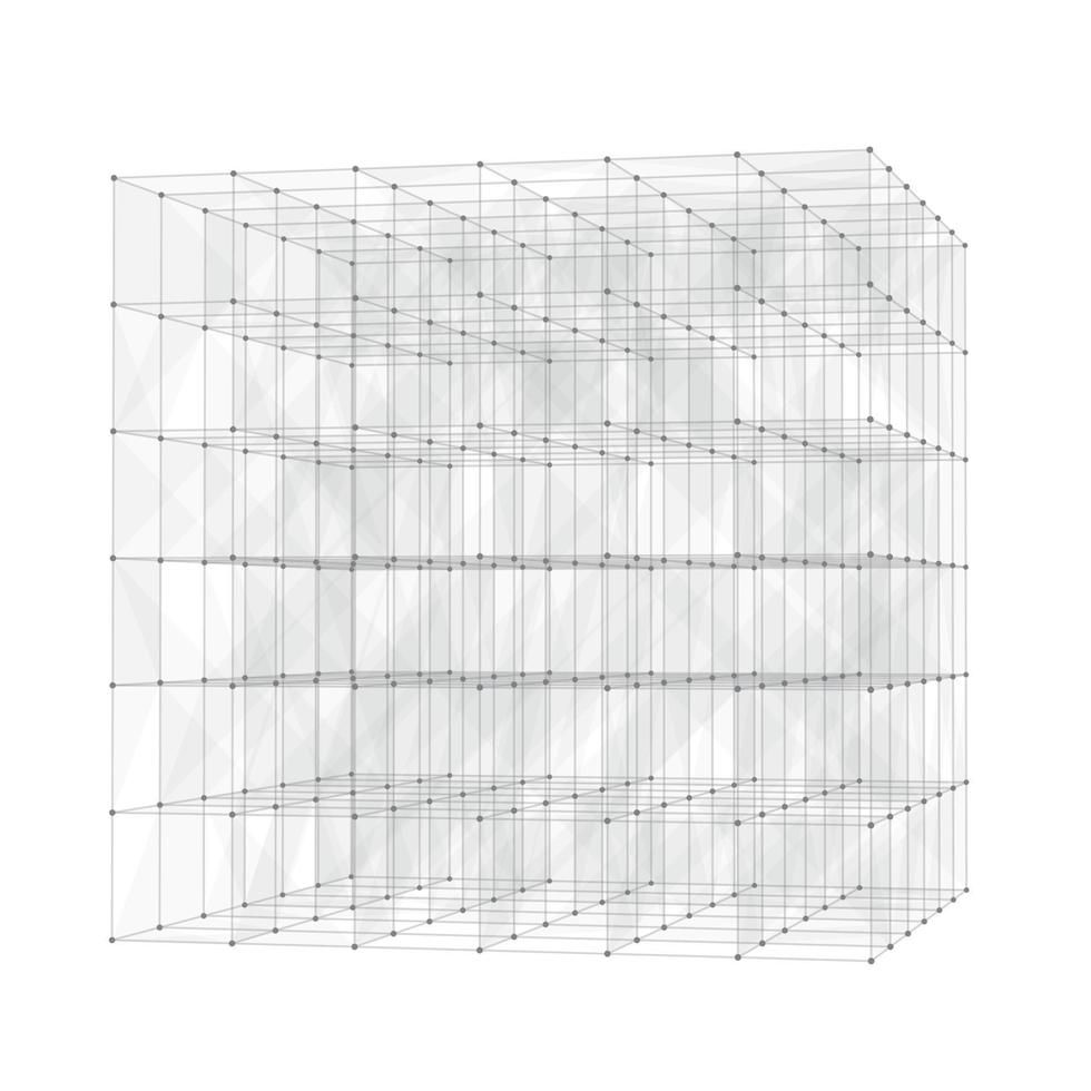 fondo abstracto con diseño de cubo de baja poli vector