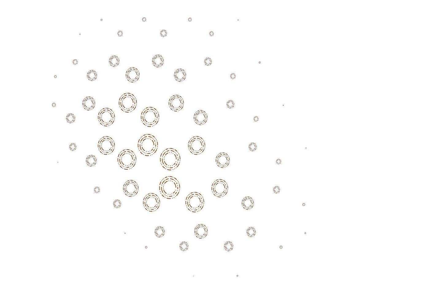 Light red vector background with bubbles.