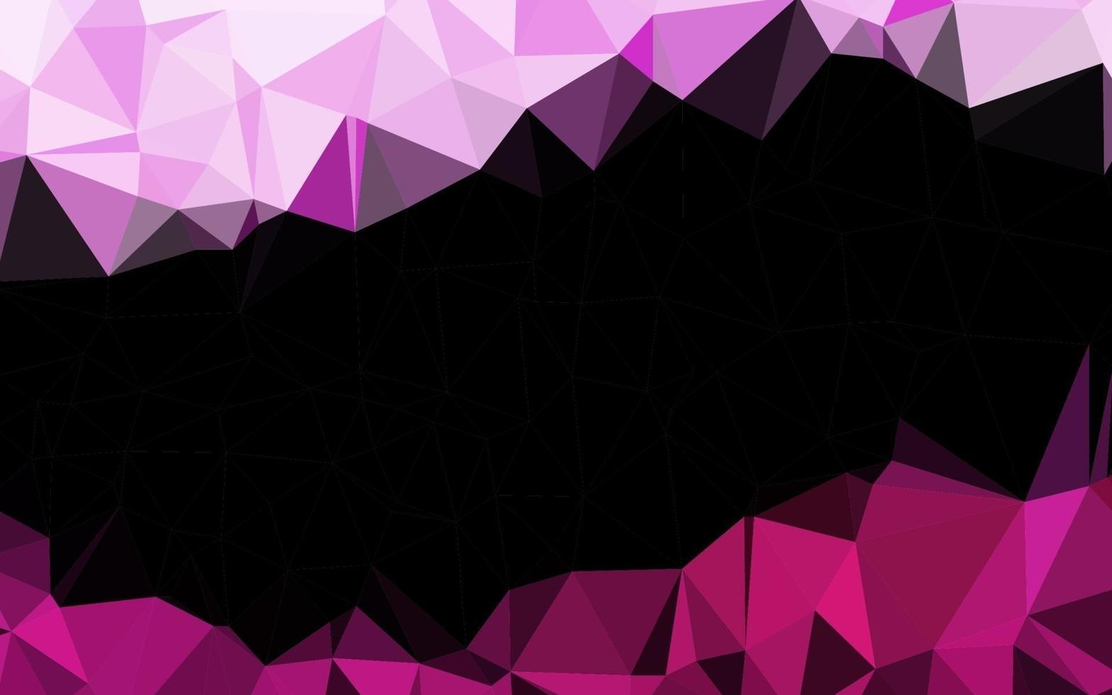 cubierta poligonal abstracta de vector rosa claro.