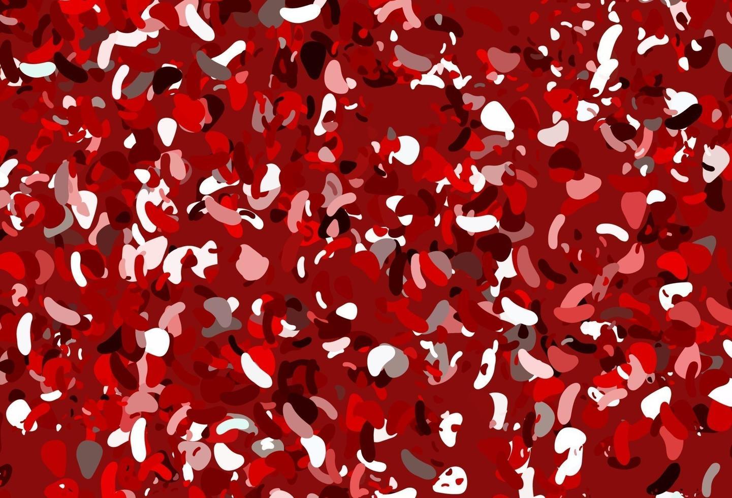 Light Red vector backdrop with abstract shapes.