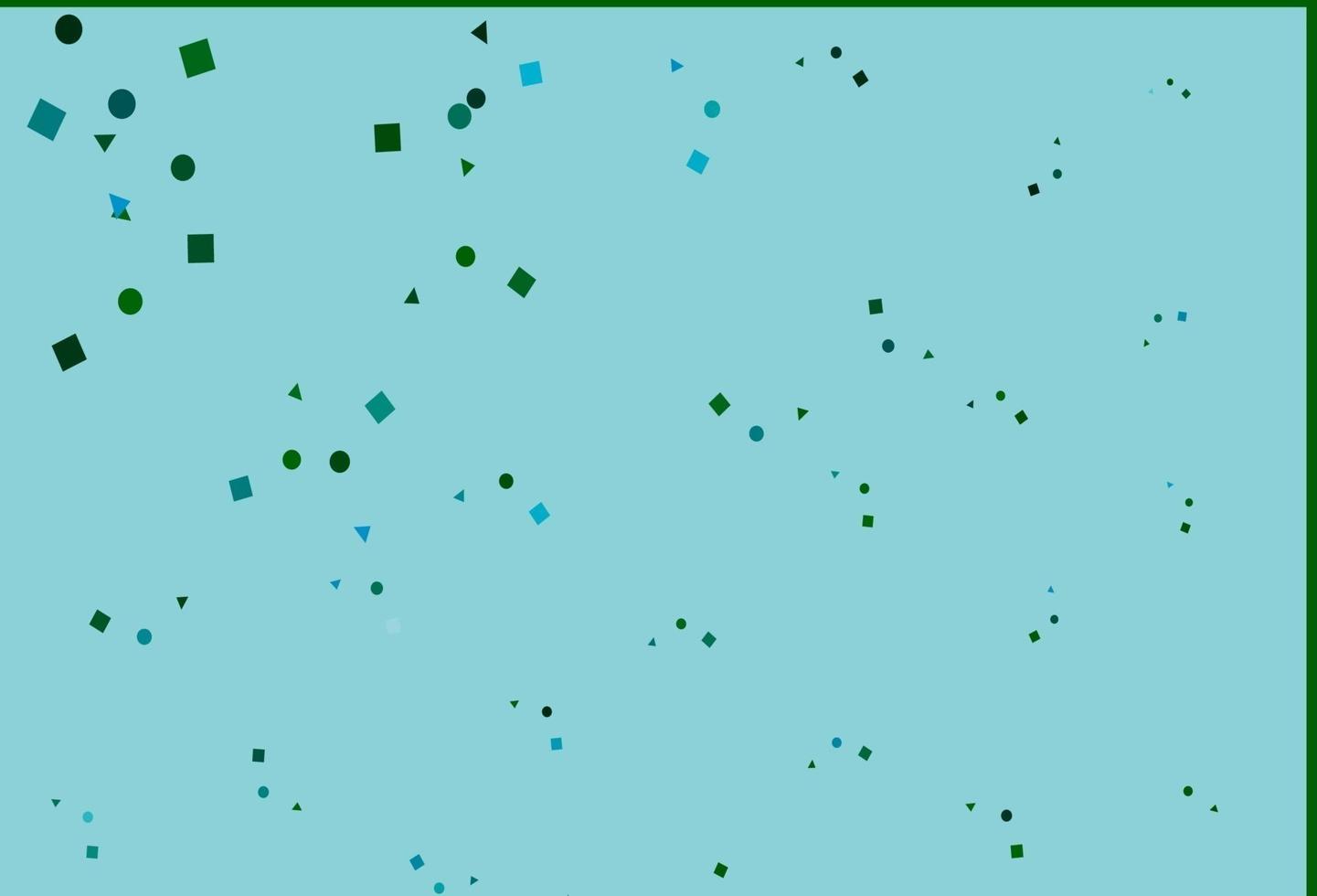 textura de vector azul claro, verde en estilo poli con círculos, cubos.