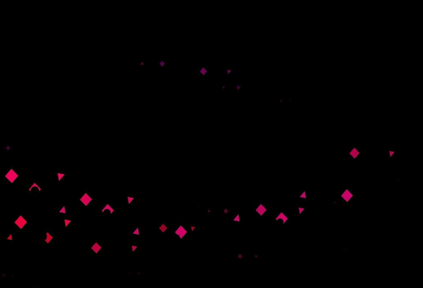 Dark purple, pink vector texture in poly style with circles, cubes.