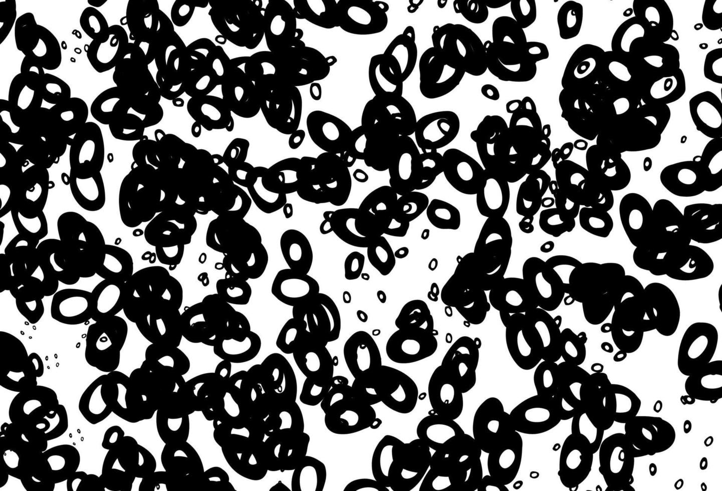 plantilla de vector blanco y negro con círculos.