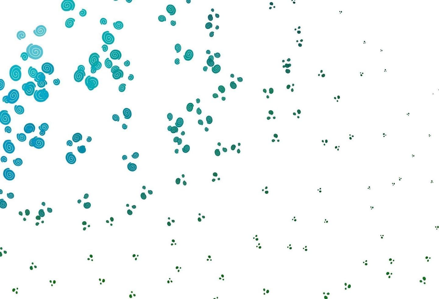 Light Blue, Green vector pattern with lava shapes.
