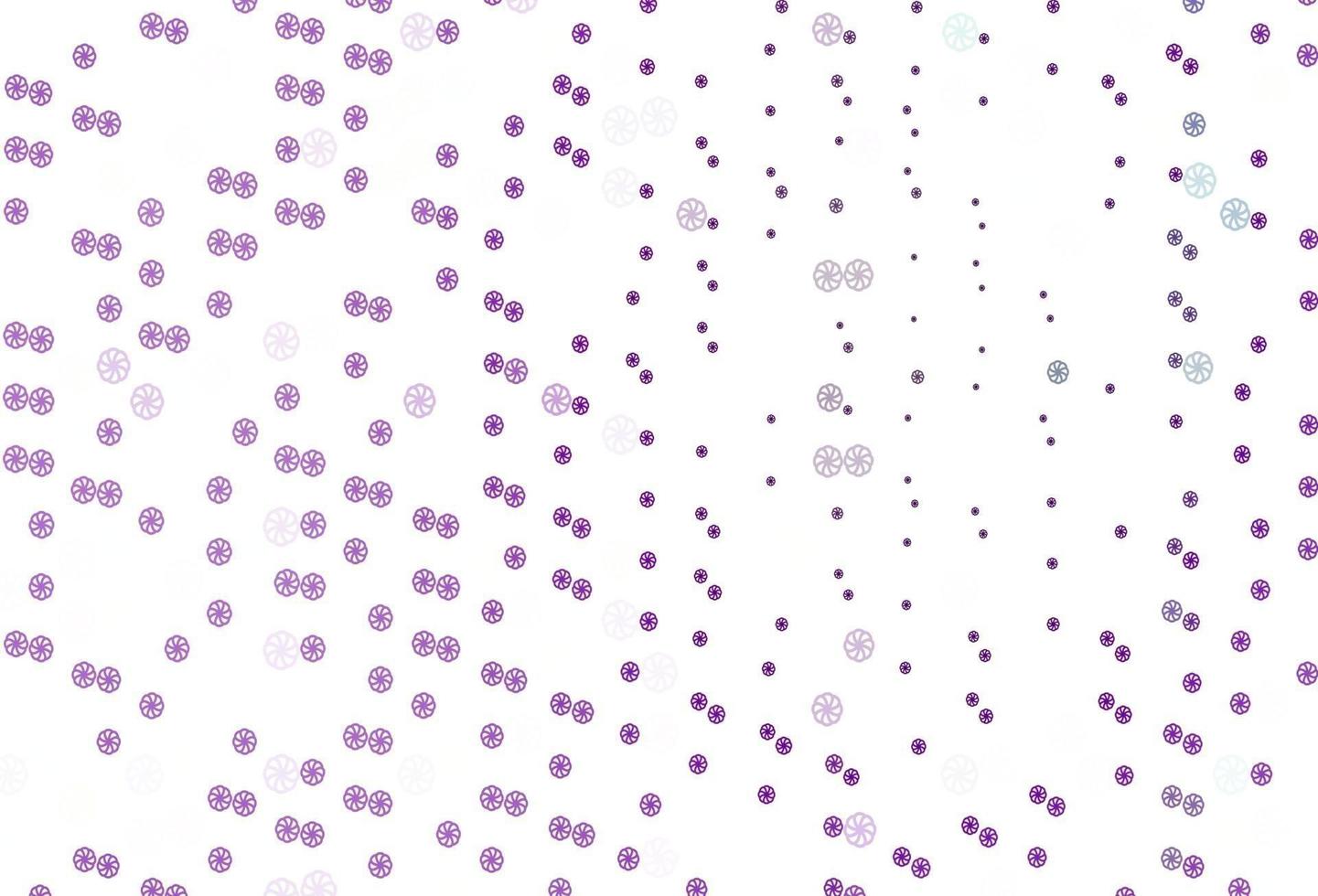 Light Purple vector cover with beautiful snowflakes.