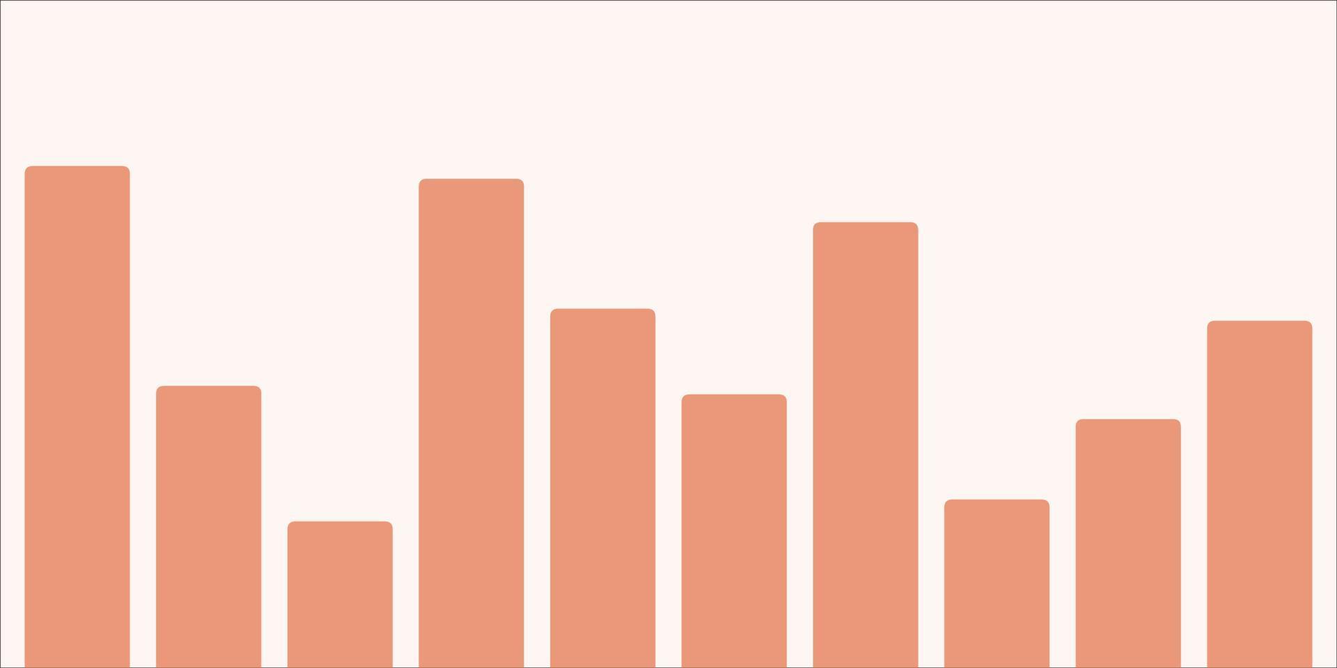 Bar graph vector design for business.