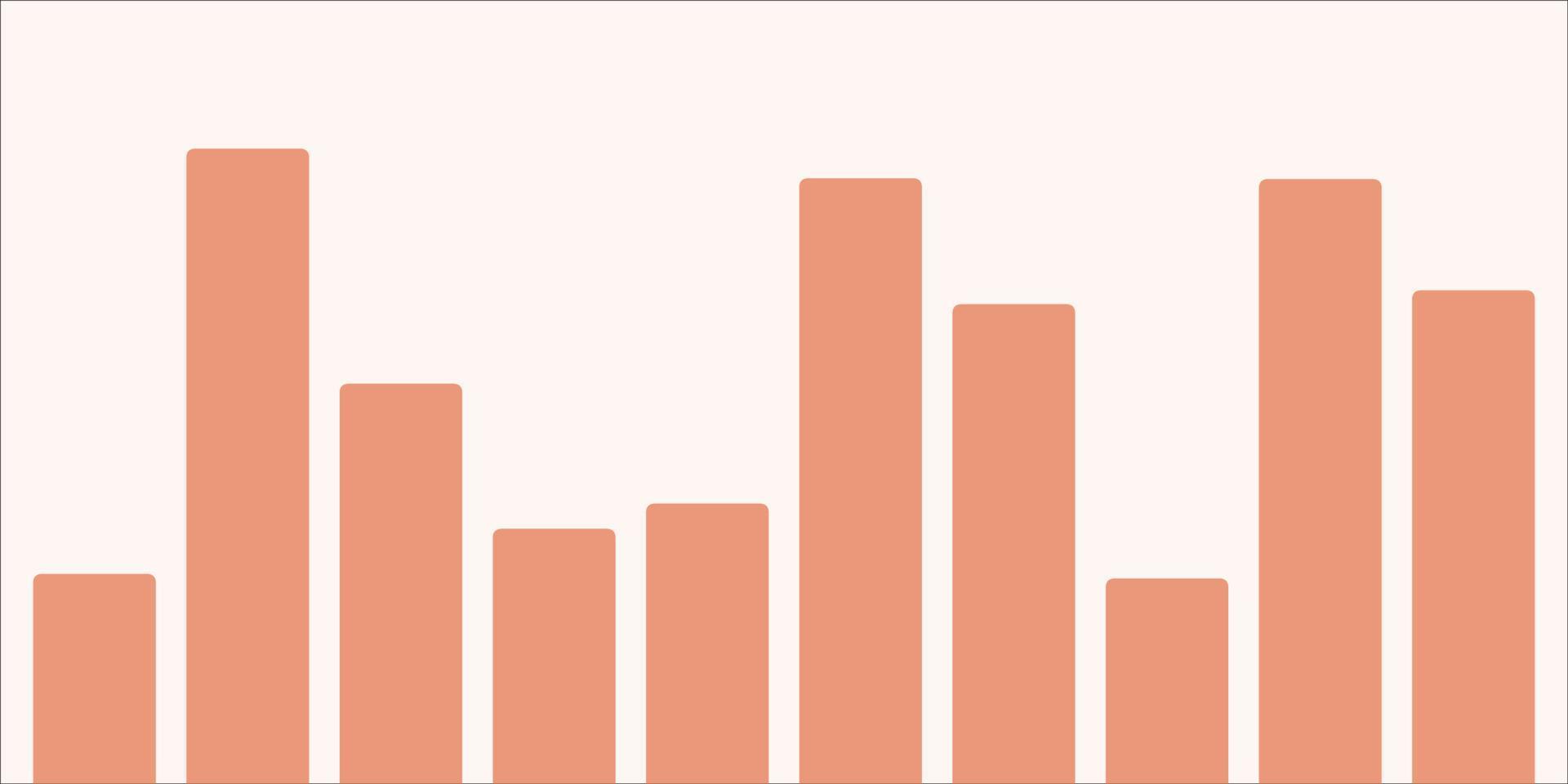 Bar graph vector design for business.