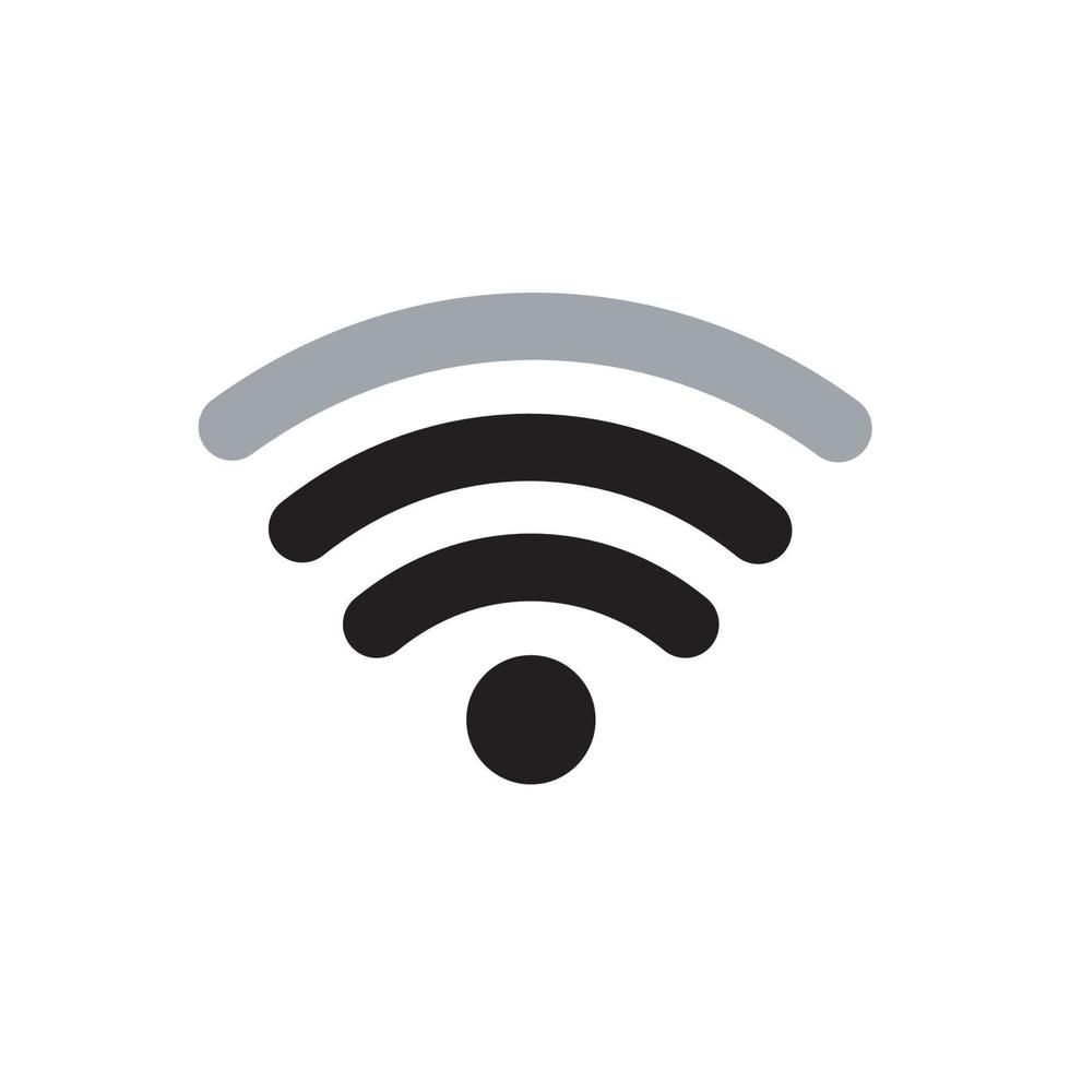 iconos de señal. señal de red o icono de Internet. iconos de tecnología inalámbrica. iconos wifi. intensidad de la señal wifi. ondas de señales de radio y rayos de luz, radar, wifi, antena y símbolos de señal de satélite vector