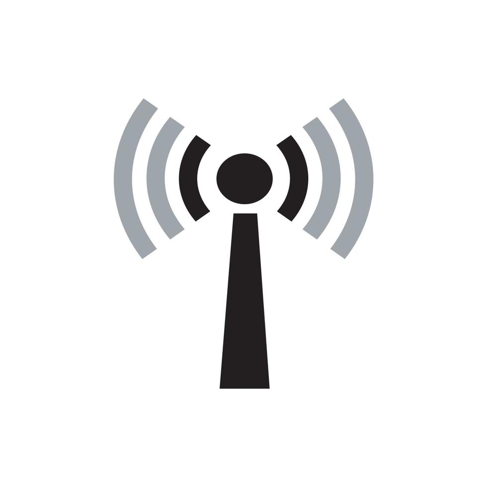 iconos de señal. señal de red o icono de Internet. iconos de tecnología inalámbrica. iconos wifi. intensidad de la señal wifi. ondas de señales de radio y rayos de luz, radar, wifi, antena y símbolos de señal de satélite vector