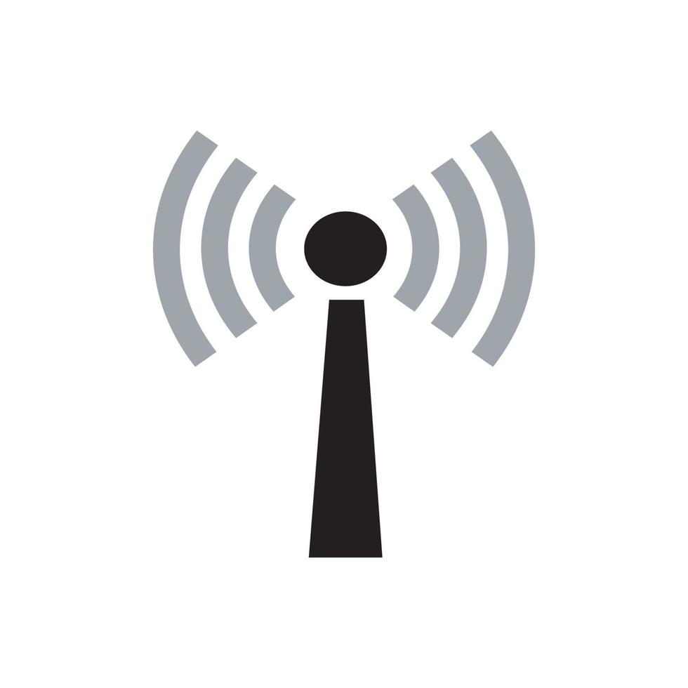 iconos de señal. señal de red o icono de Internet. iconos de tecnología inalámbrica. iconos wifi. intensidad de la señal wifi. ondas de señales de radio y rayos de luz, radar, wifi, antena y símbolos de señal de satélite vector