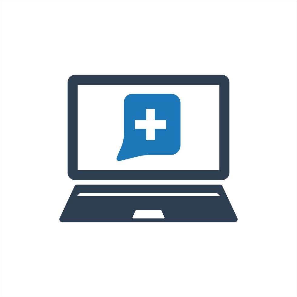 Online healthcare icon, Online Support Icon vector