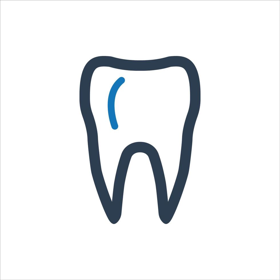 icono de tratamiento dental, icono de diente, salud bucal vector