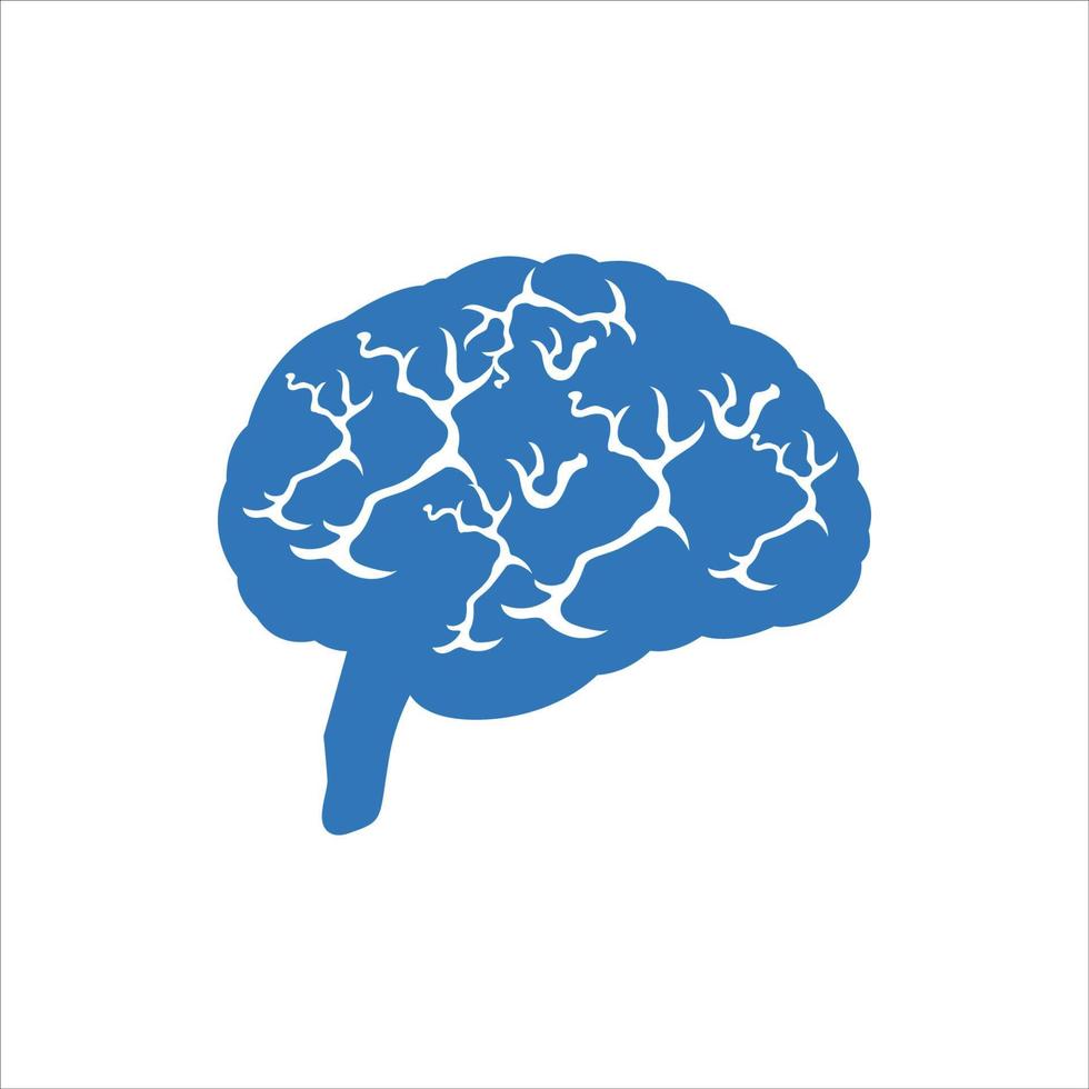 Human brain icon vector
