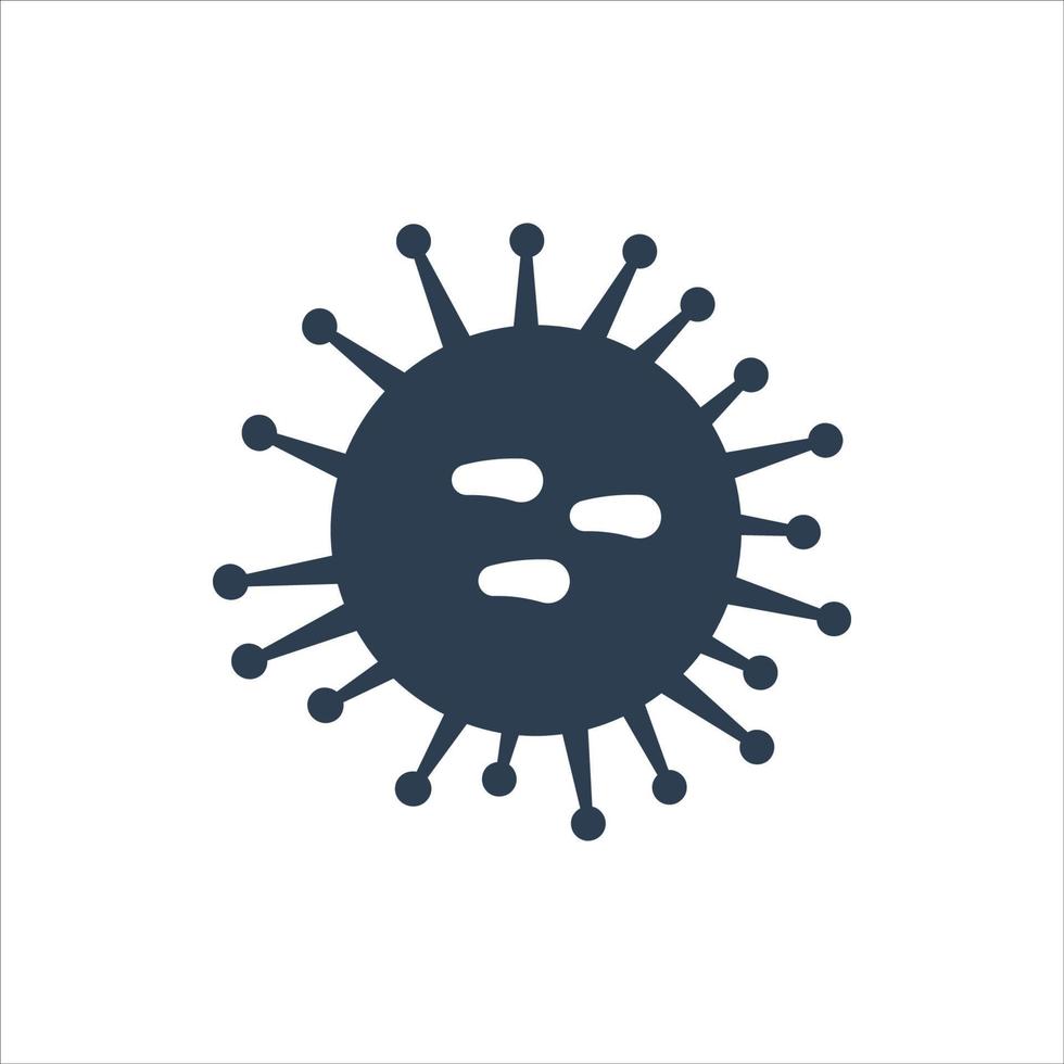 Bacteria icon, virus icon vector