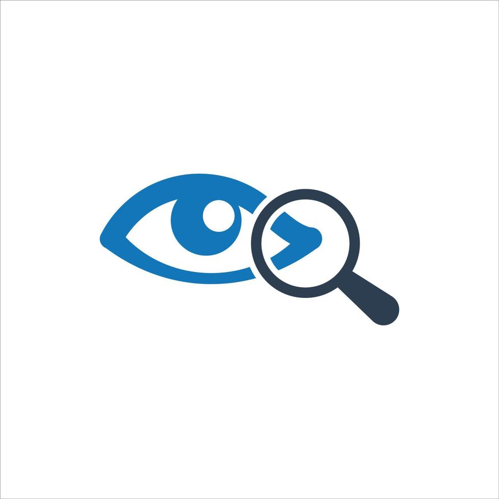 icono de escaneo de iris, icono de seo de búsqueda, icono de oftalmología vector