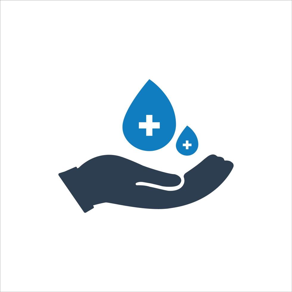 Blood Donation Icon, Hematology icon vector