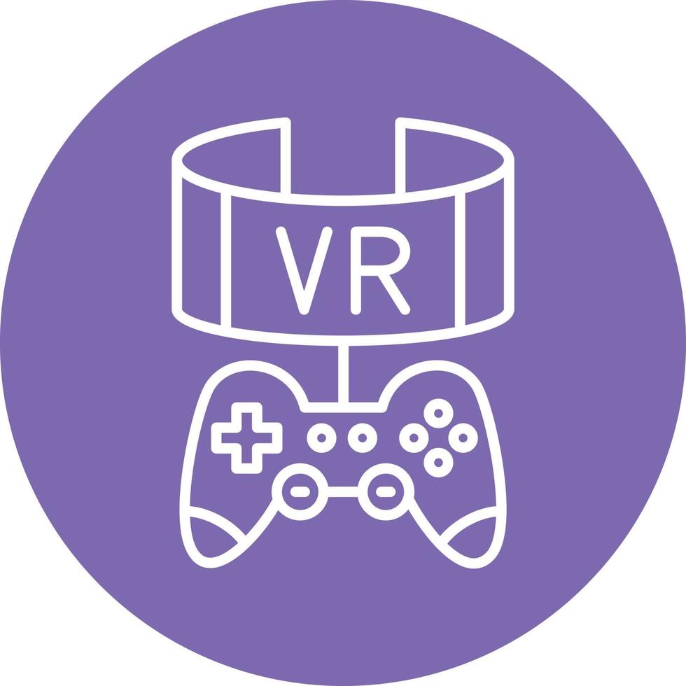 Vr Game Icon Style vector