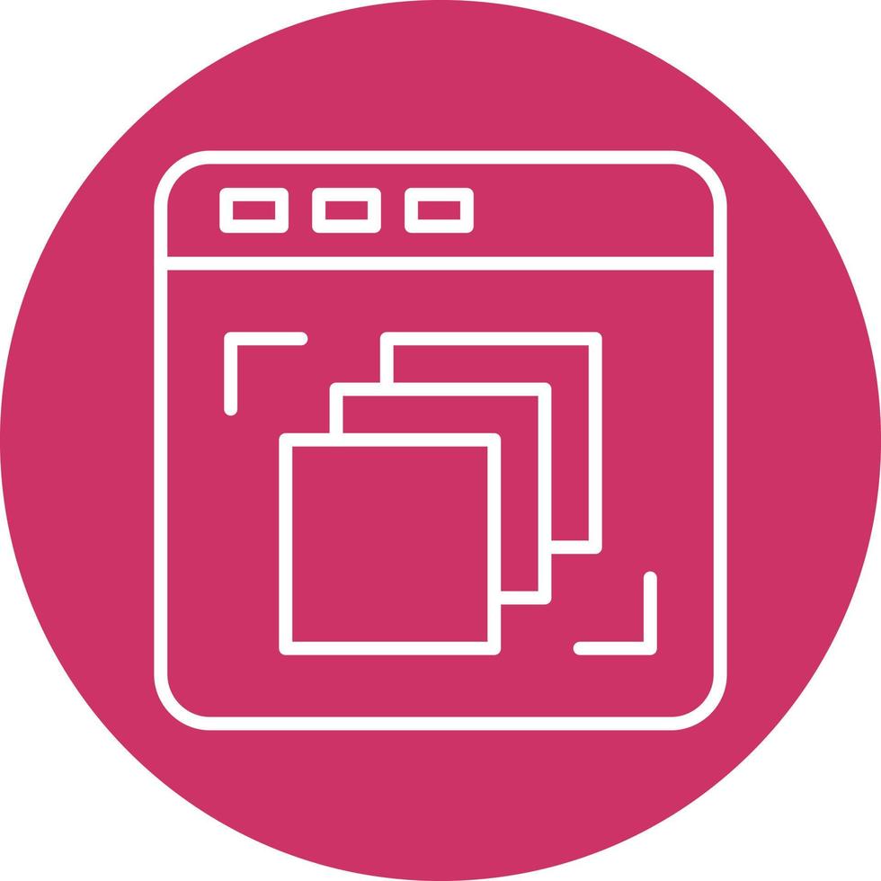 Depth Perception Icon Style vector