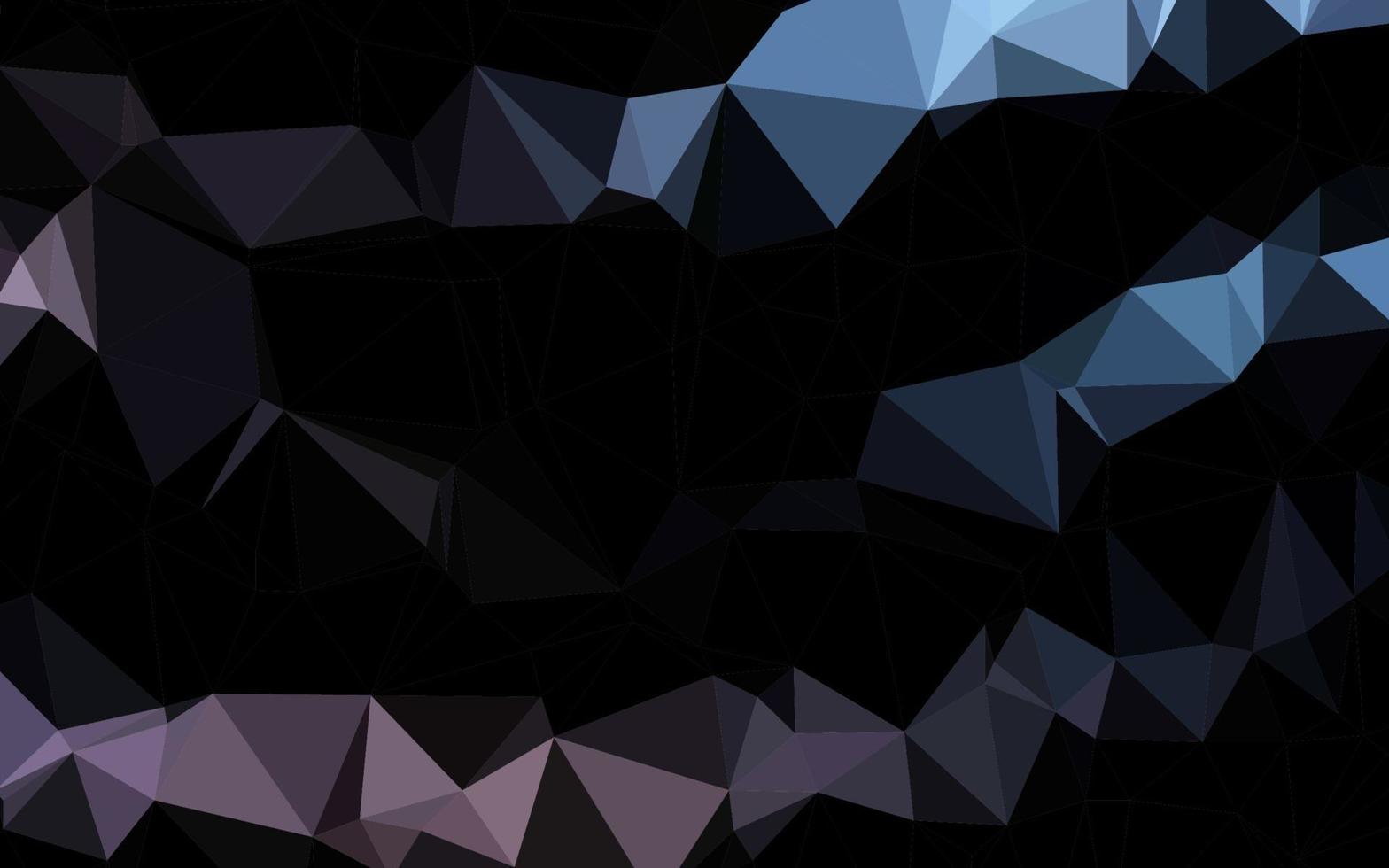 Dark Black vector polygon abstract layout.