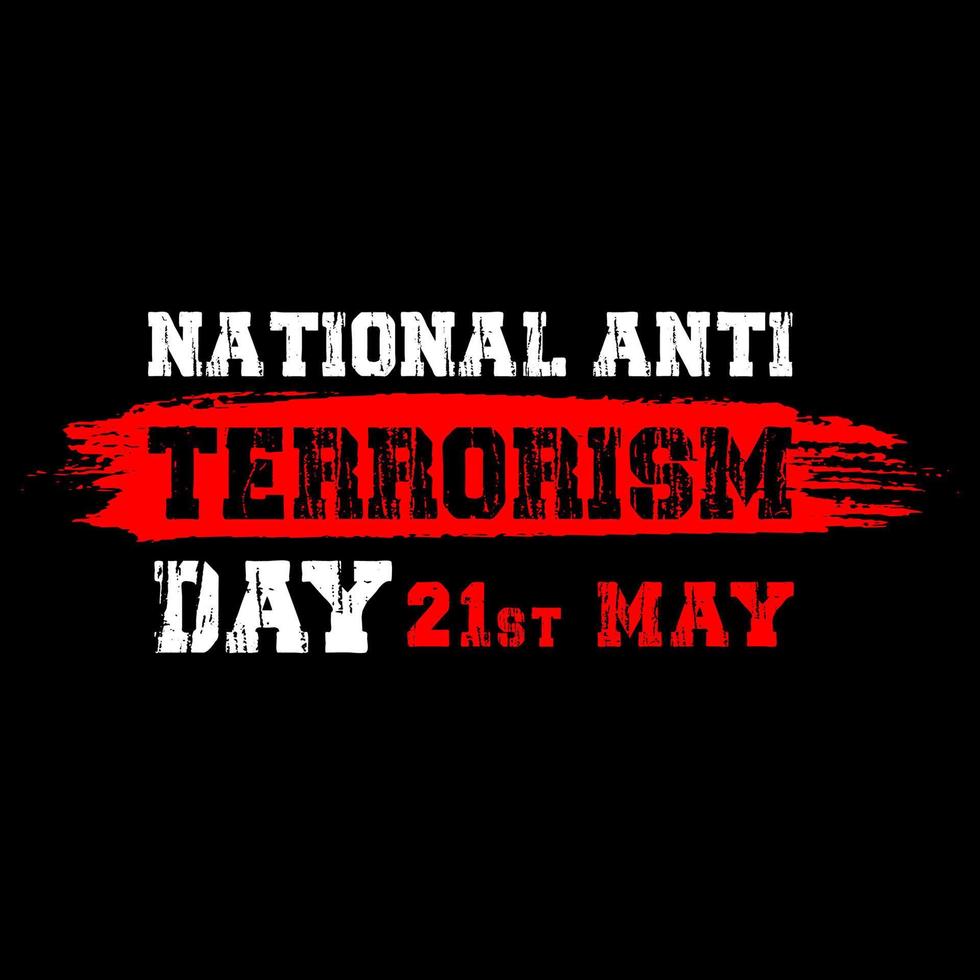 National anti terrorism day banner vector