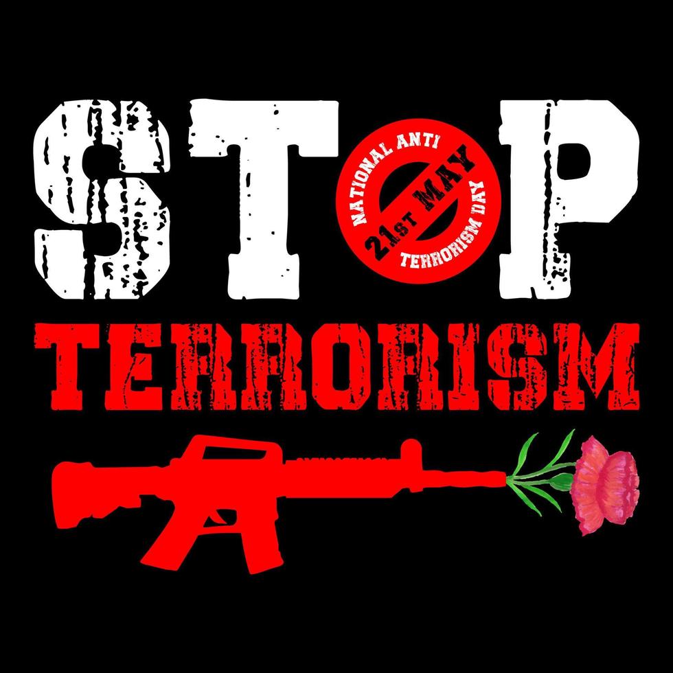 National anti terrorism day banner vector