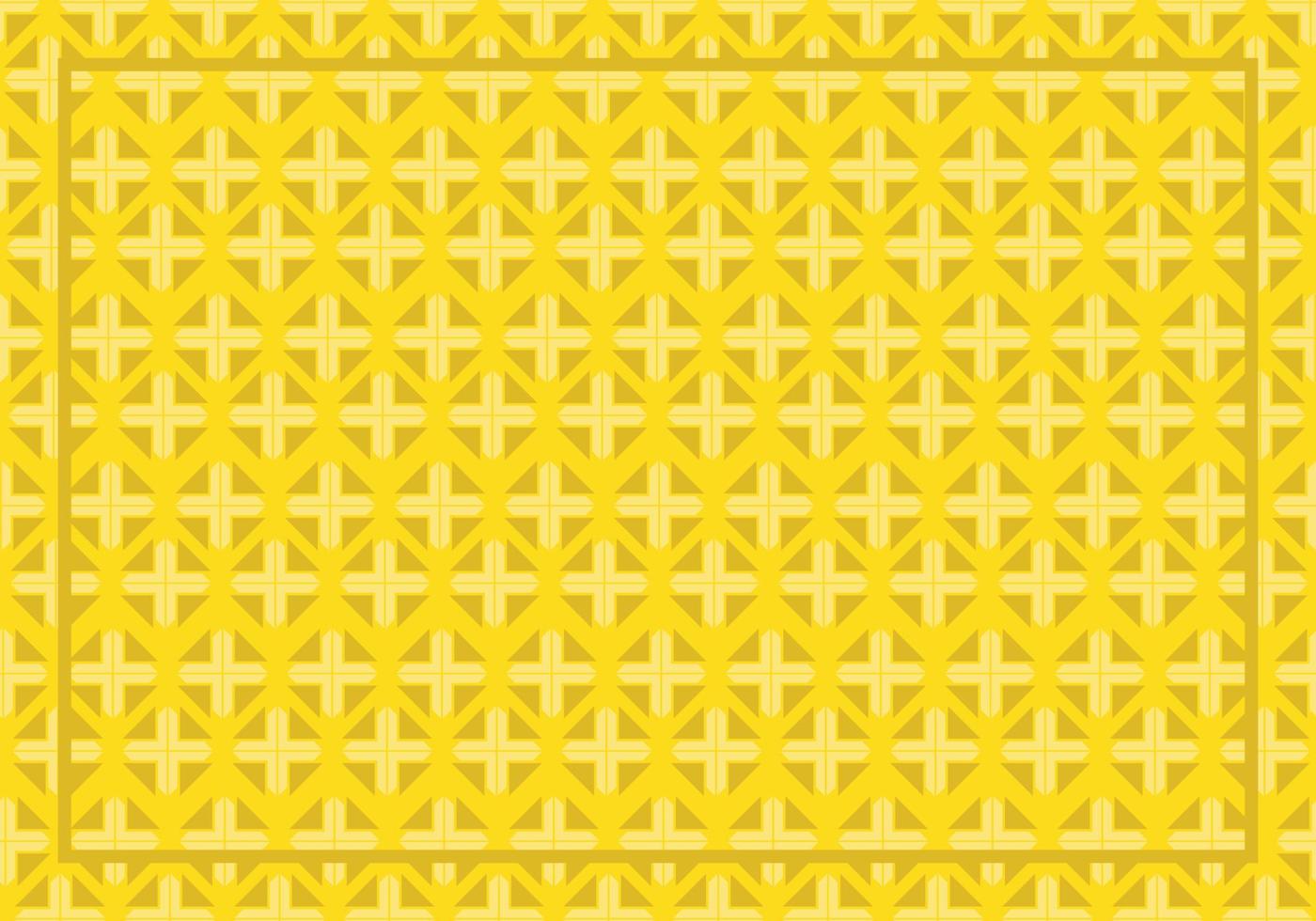 golden frame with ornament pattern with ribbon vector