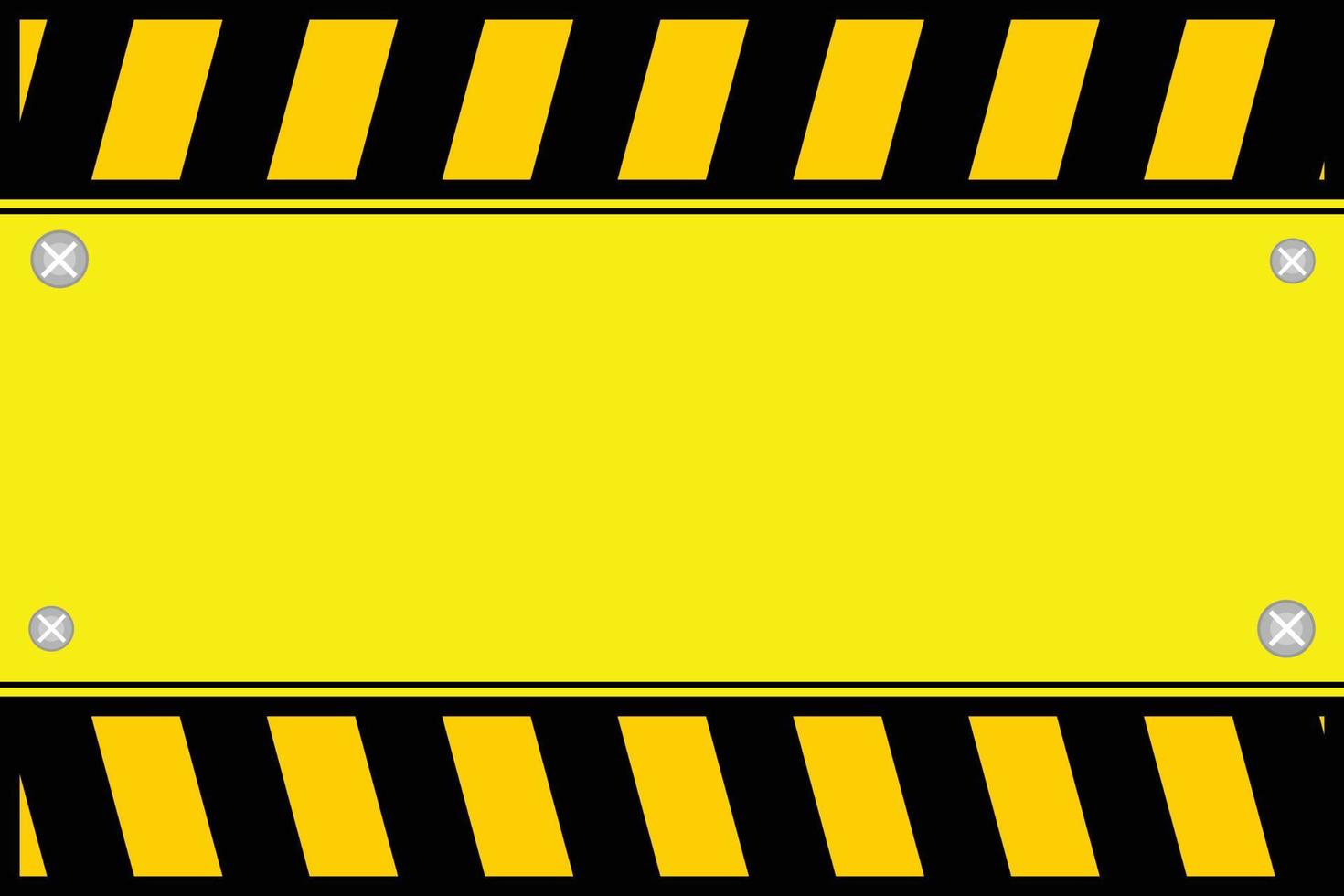 under construction background with warning stripes vector