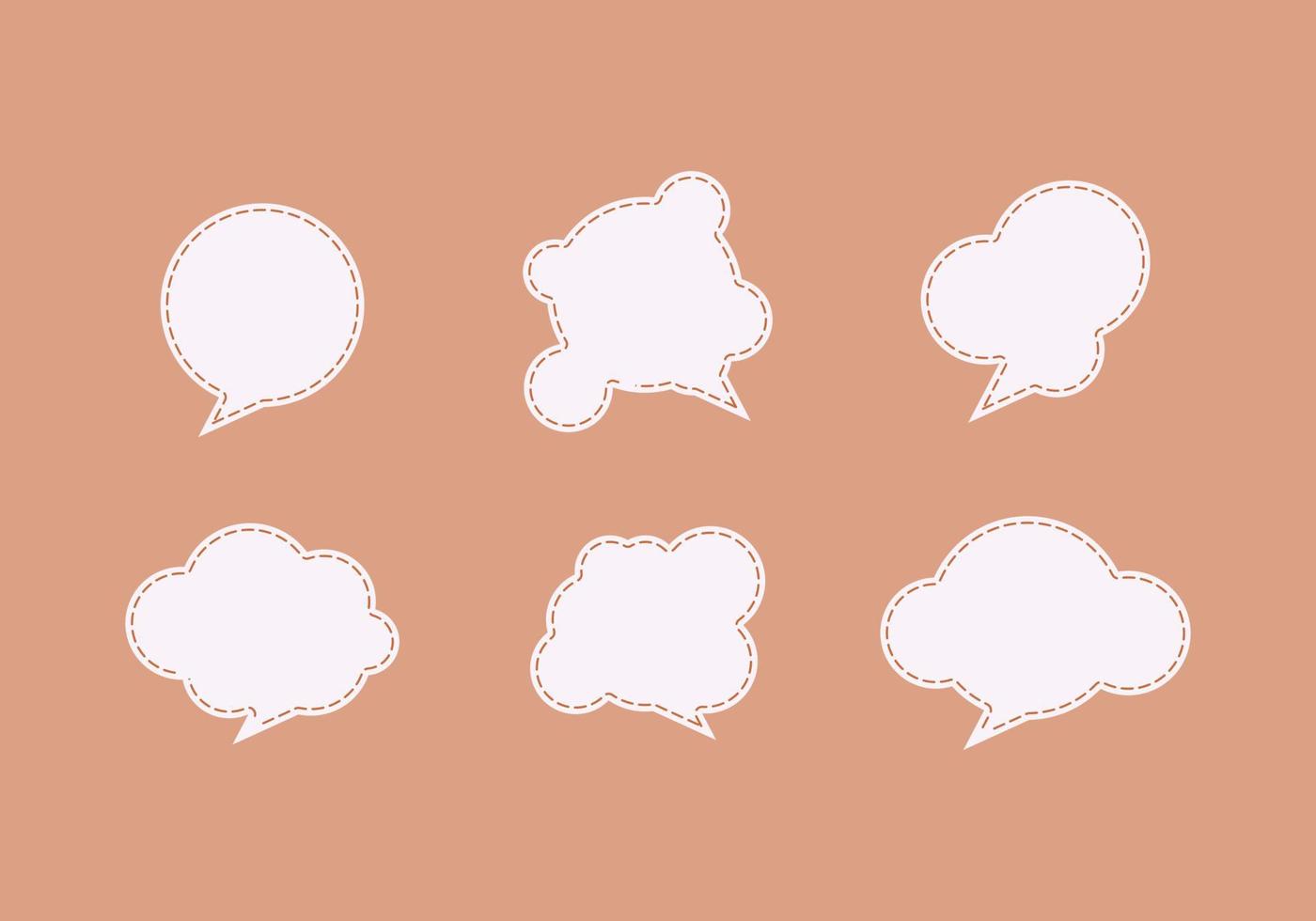 set of speech bubbles with some type of bubbles vector