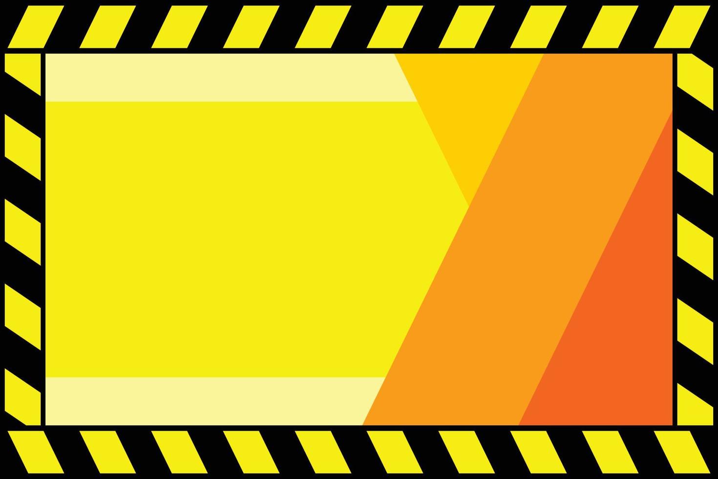 under construction background with warning stripes vector