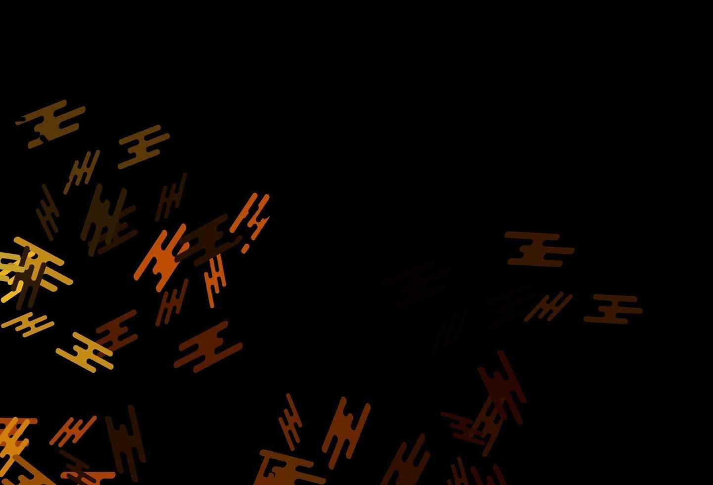 Dark Yellow, Orange vector background with straight lines.