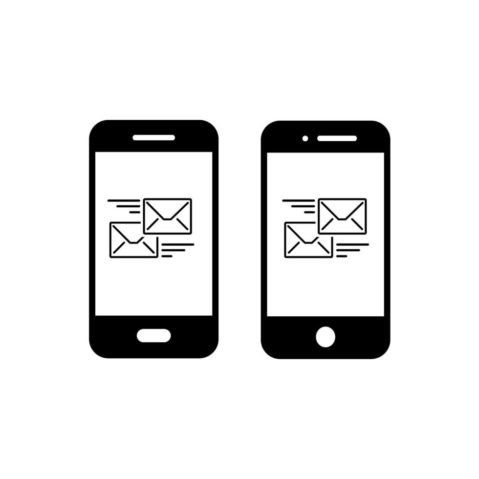smartphone icon. handphone icon flat design. vector
