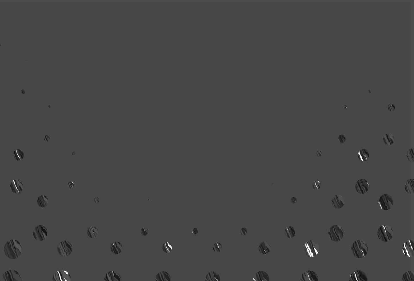 Light silver, gray vector background with bubbles.