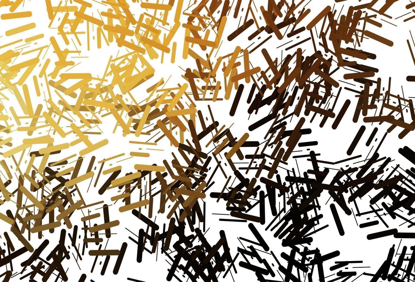 Dark yellow, orange vector pattern with narrow lines.