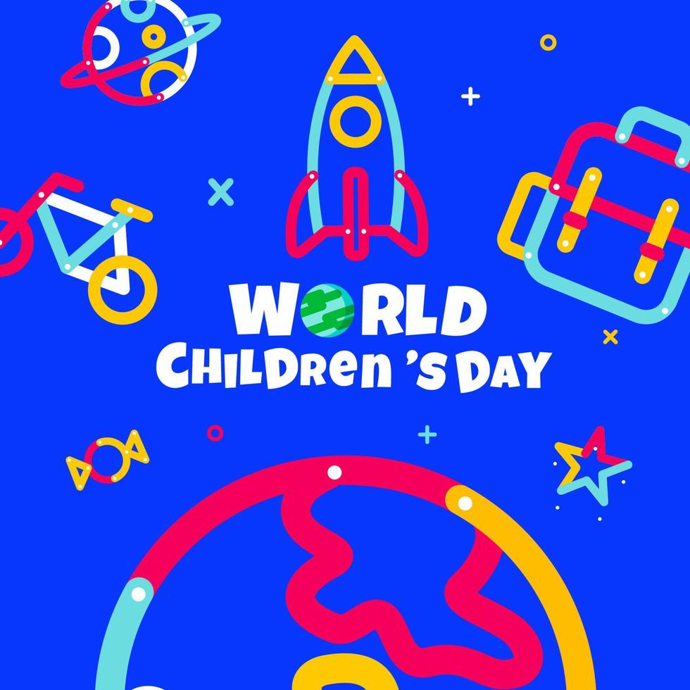 world Children's Day , back to school, design template banner vector