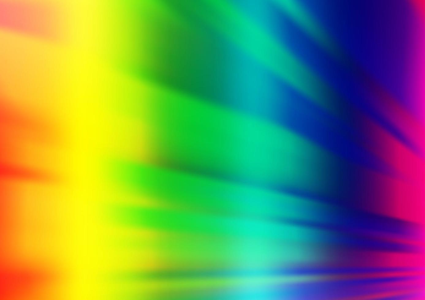 Fondo de vector de arco iris multicolor claro con líneas rectas.